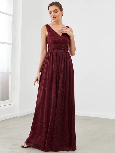 Vestido de Fiesta Talla XL —  Burdeo — Entrega Inmediata