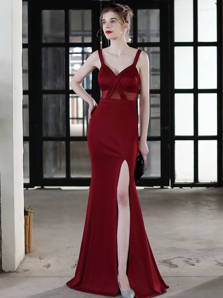 Vestido de Fiesta Talla S — Burdeo — Entrega Inmediata