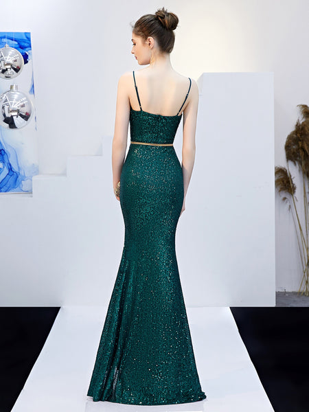 Vestido de Fiesta Talla M — Verde — Entrega Inmediata
