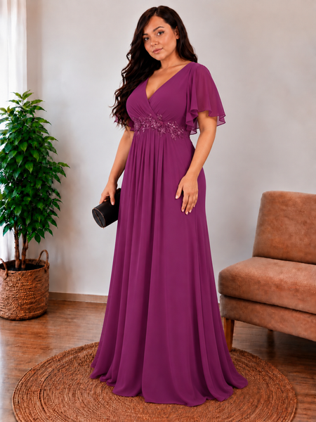 Vestido de Fiesta Talla XXL 16 — Fucsia — Entrega Inmediata