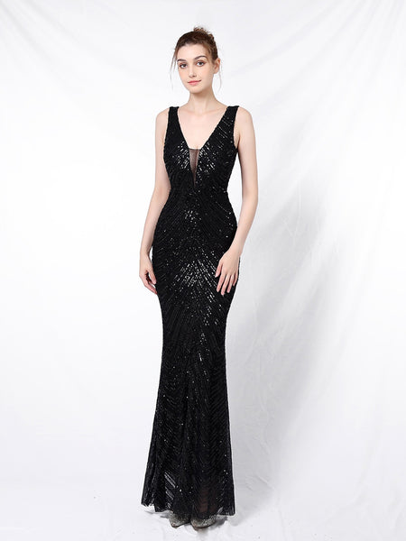 Vestido de Fiesta Talla XXXL — Negro — Entrega Inmediata