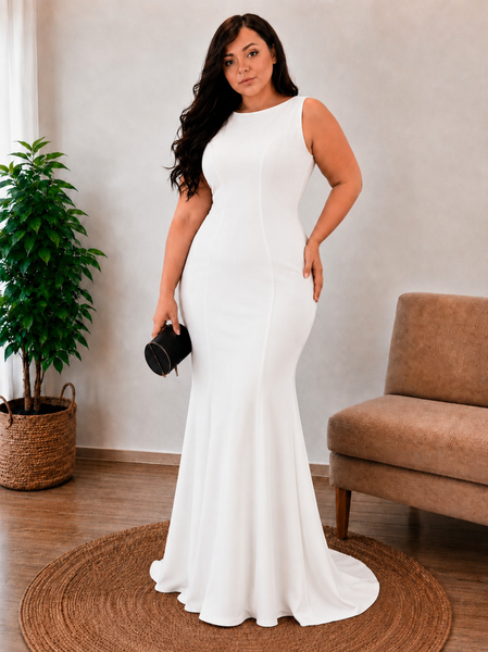 Vestido de Novia Talla XL — Branco — Entrega Inmediata
