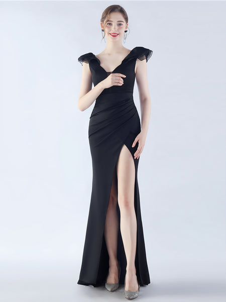 Vestido de Fiesta Talla L — Negro — Entrega Inmediata