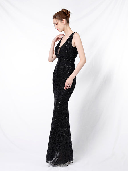 Vestido de Fiesta Talla XXXL — Negro — Entrega Inmediata