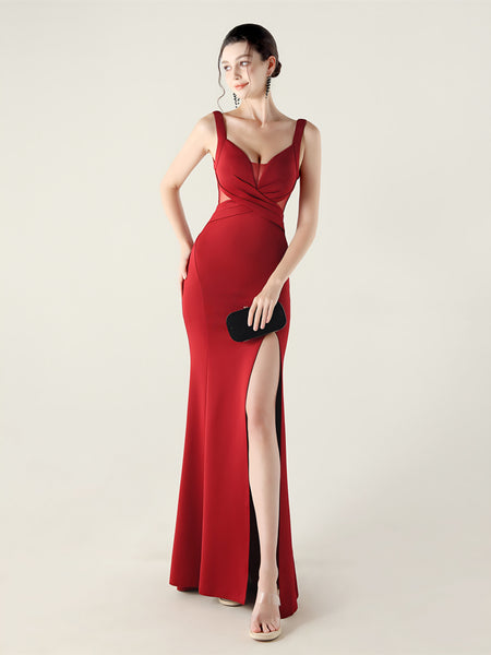 Vestido de Fiesta Talla S — Burdeo — Entrega Inmediata