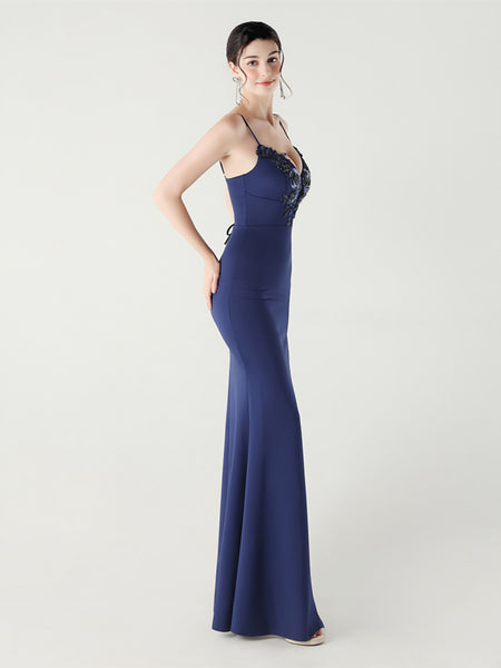 Vestido de Fiesta Talla M — Azul — Entrega Inmediata