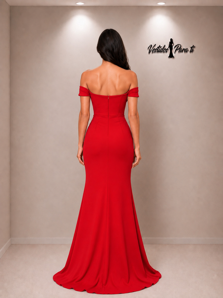 Vestido de Fiesta Talla XS — Rojo — Entrega Inmediata
