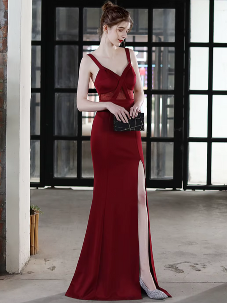Vestido de Fiesta Talla S — Burdeo — Entrega Inmediata