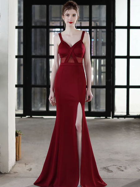 Vestido de Fiesta Talla S — Burdeo — Entrega Inmediata