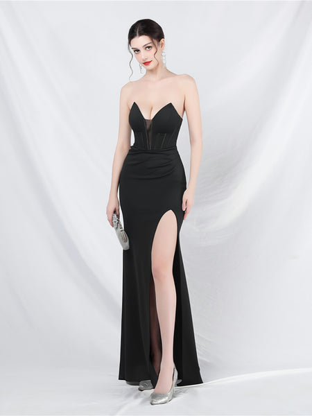 Vestido de Fiesta Talla S — Negro — Entrega Inmediata