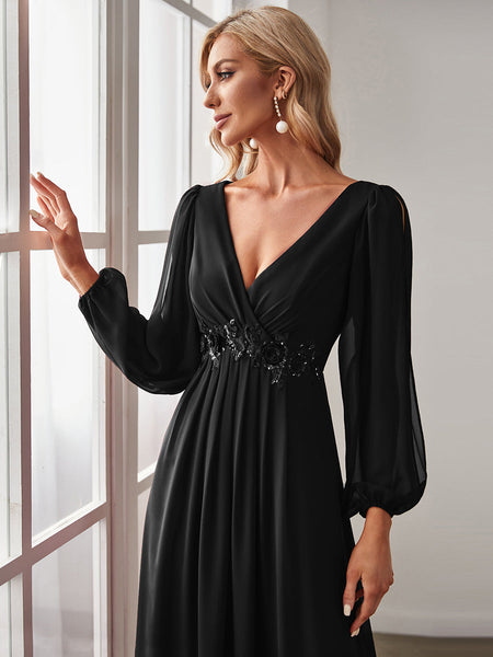 Vestido de Fiesta Talla XXL 16 — Negro — Entrega Inmediata