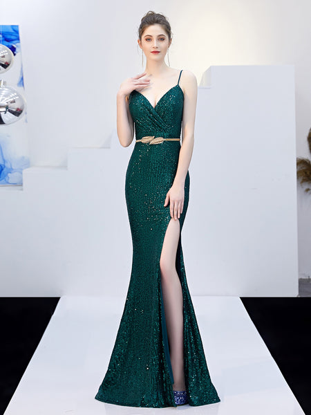 Vestido de Fiesta Talla M — Verde — Entrega Inmediata