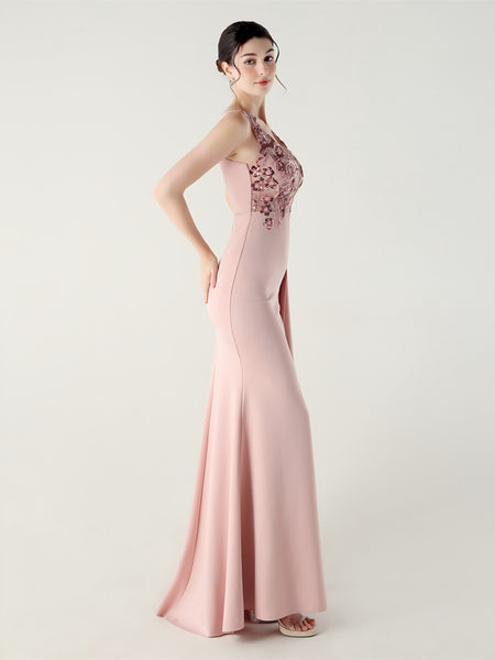 Vestido de Fiesta Talla XS — Beige — Entrega Inmediata
