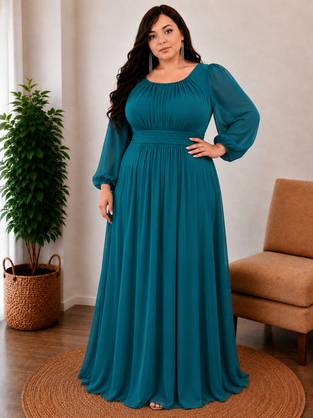 Vestido de Fiesta Talla XL —Verde Petroleo — Entrega Inmediata