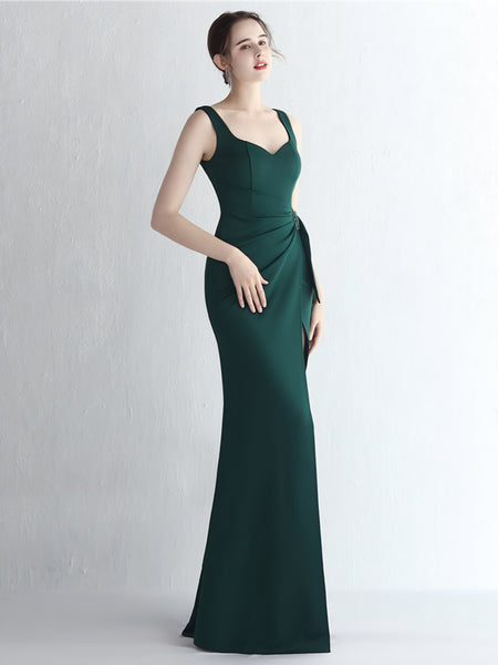 Vestido Largo de Fiesta Talla M — Verde— Entrega Inmediata