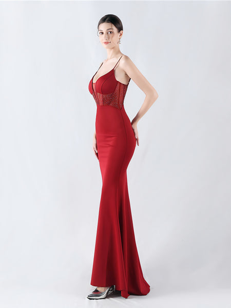 Vestido de Fiesta Talla S — Burdeo — Entrega Inmediata