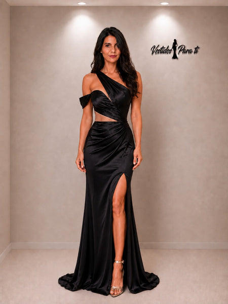Vestido de Fiesta Talla S — Negro — Entrega Inmediata