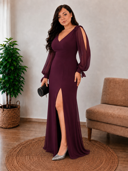 Vestido de Fiesta Talla XL — Malva — Entrega Inmediata