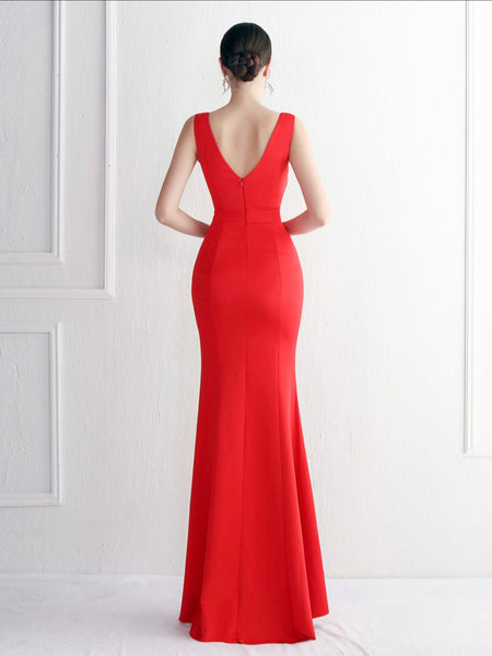Vestido Largo de Fiesta Talla XXL — Rojo — Entrega Inmediata