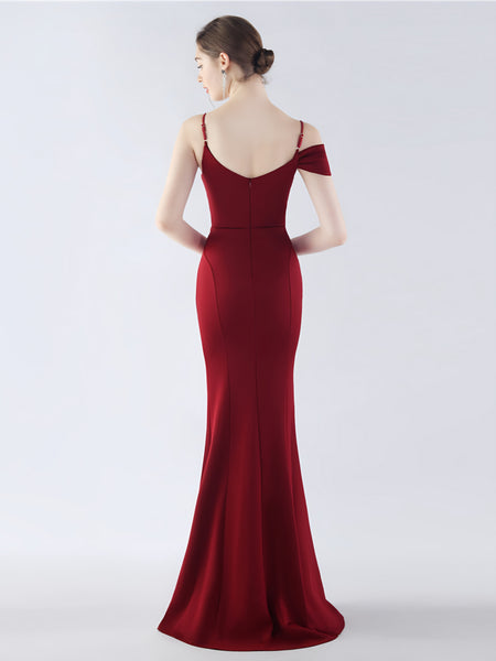 Vestido de Fiesta Talla L — Burdeo — Entrega Inmediata