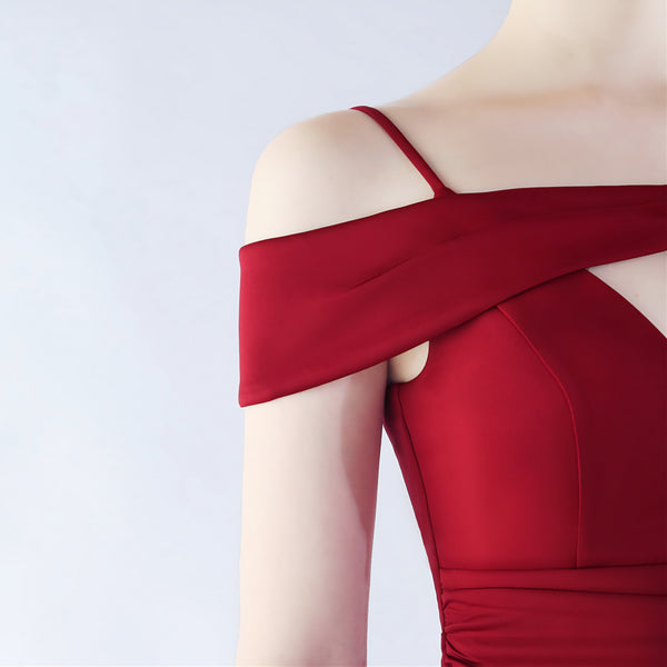 Vestido de Fiesta Talla L — Burdeo — Entrega Inmediata