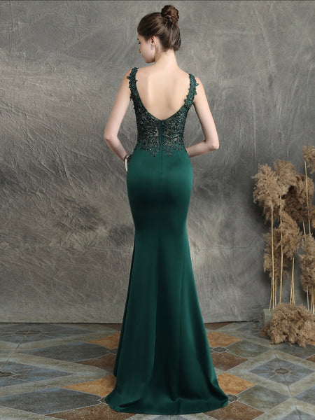 Vestido de Fiesta Talla M — Verde — Entrega Inmediata