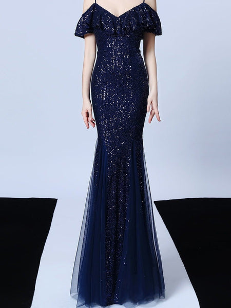 Vestido de Fiesta Talla XXL 16 — Azul Marino — Entrega Inmediata