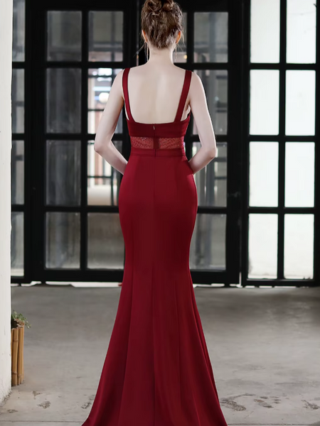 Vestido de Fiesta Talla S — Burdeo — Entrega Inmediata