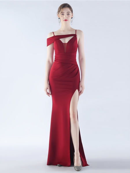 Vestido de Fiesta Talla L — Burdeo — Entrega Inmediata