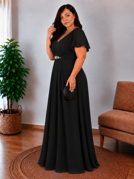 Vestido de Fiesta Talla XXL 16 — Negro— Entrega Inmediata