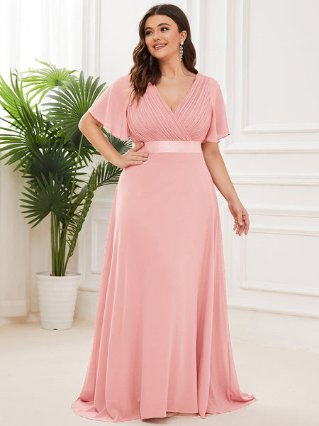 Vestido de Fiesta Talla XXL 16 — Rosa — Entrega Inmediata