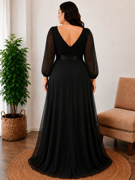 Vestido de Fiesta Talla XXL 18 — Negro — Entrega Inmediata