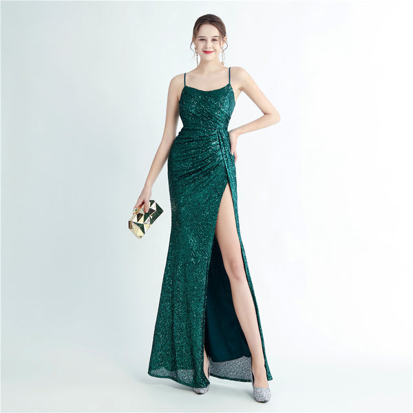 Vestido de Fiesta Talla XXXL — Verde — Entrega Inmediata