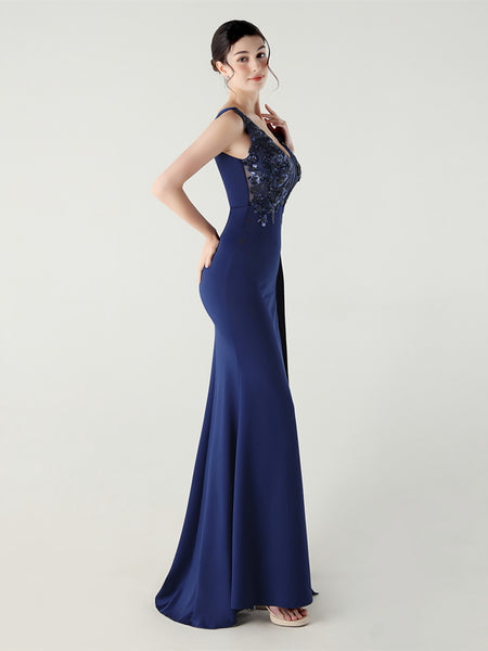Vestido de Fiesta Talla S — Azul — Entrega Inmediata
