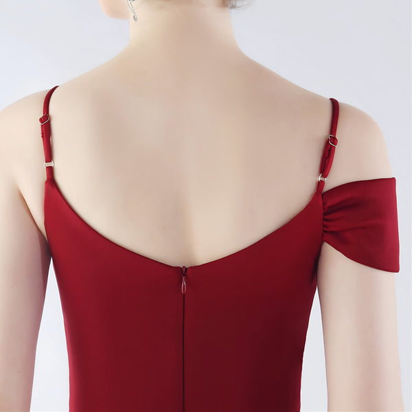 Vestido de Fiesta Talla L — Burdeo — Entrega Inmediata