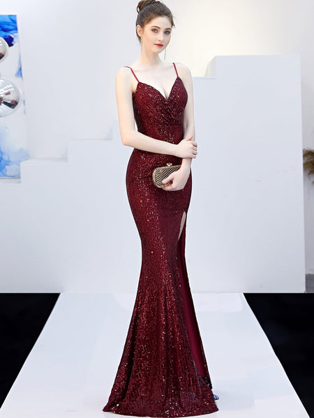 Vestido de Fiesta Talla XS — Burdeo — Entrega Inmediata
