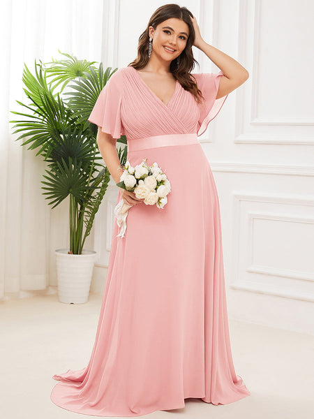 Vestido de Fiesta Talla XXL 16 — Rosa — Entrega Inmediata