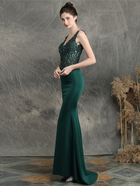 Vestido de Fiesta Talla M — Verde — Entrega Inmediata