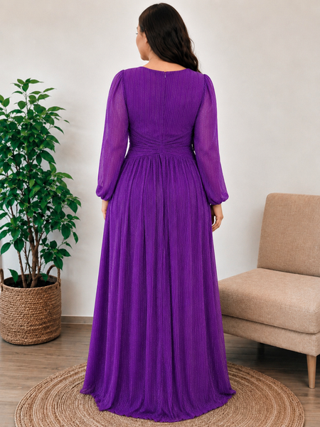 Vestido de Fiesta Talla XXL 16 — Violeta — Entrega Inmediata