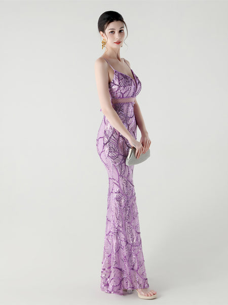 Vestido de Fiesta Talla XS — Lavanda — Entrega Inmediata