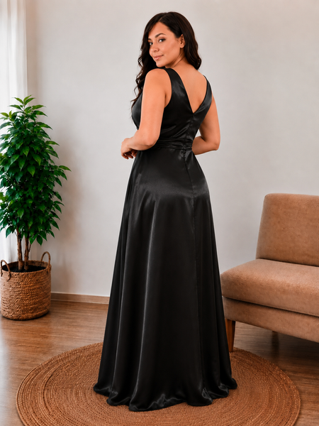 Vestido de Fiesta Talla XL — Negro — Entrega Inmediata