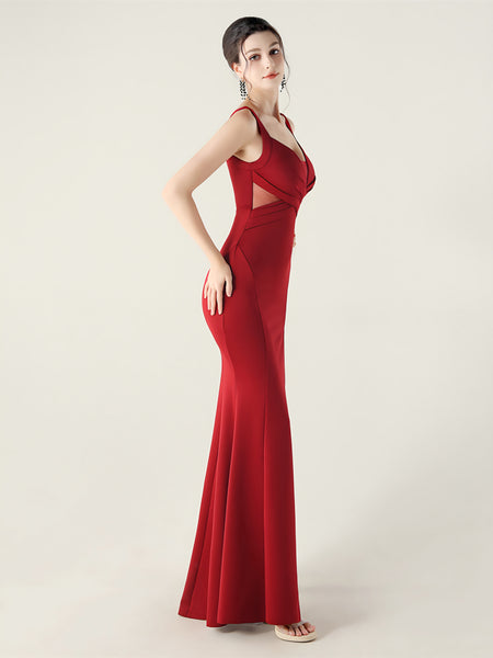 Vestido de Fiesta Talla S — Burdeo — Entrega Inmediata