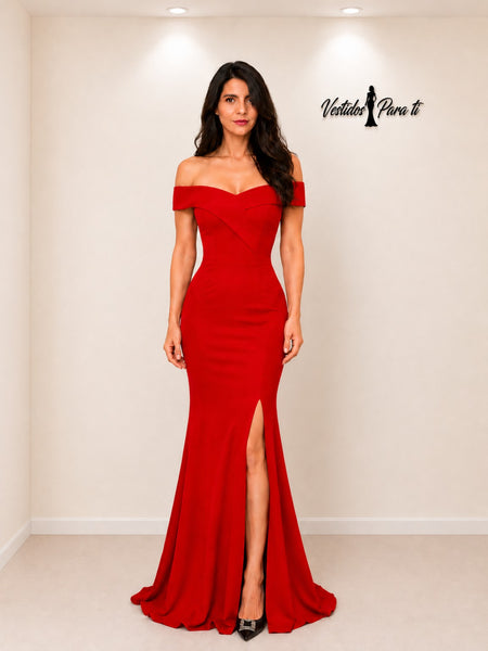 Vestido de Fiesta Talla XS — Rojo — Entrega Inmediata