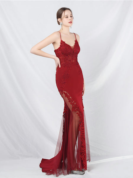 Vestido Largo de Fiesta Talla M — Burdeo— Entrega Inmediata