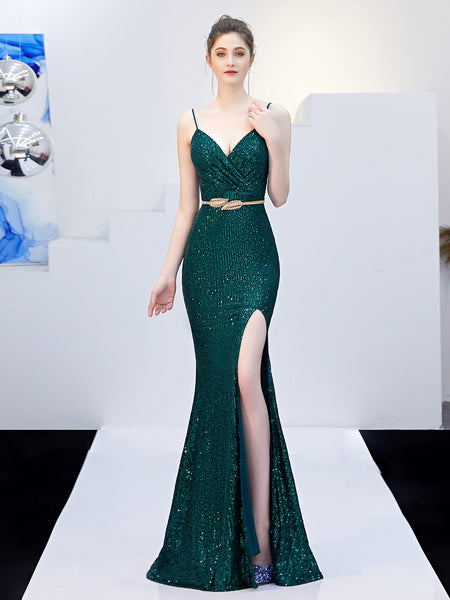 Vestido de Fiesta Talla M — Verde — Entrega Inmediata