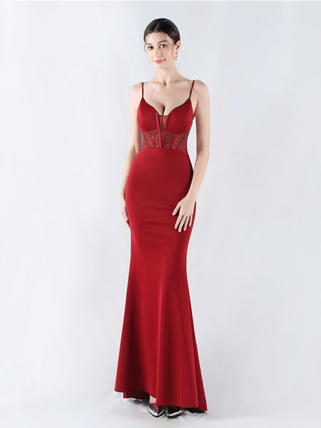 Vestido de Fiesta Talla S — Burdeo — Entrega Inmediata