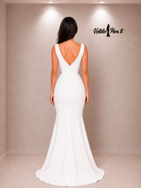 Vestido de Novia Talla S — Blanco — Entrega Inmediata