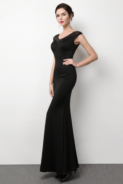 Vestido de Fiesta Talla M — Negro — Entrega Inmediata
