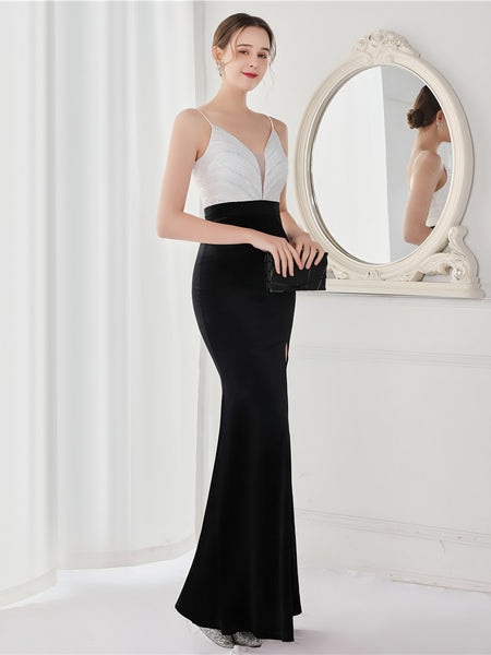 Vestido de Fiesta Talla XXS — Blanco y Negro — Entrega Inmediata