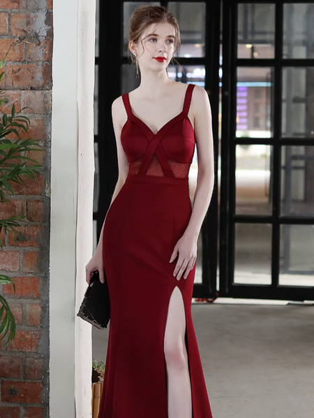 Vestido de Fiesta Talla S — Burdeo — Entrega Inmediata